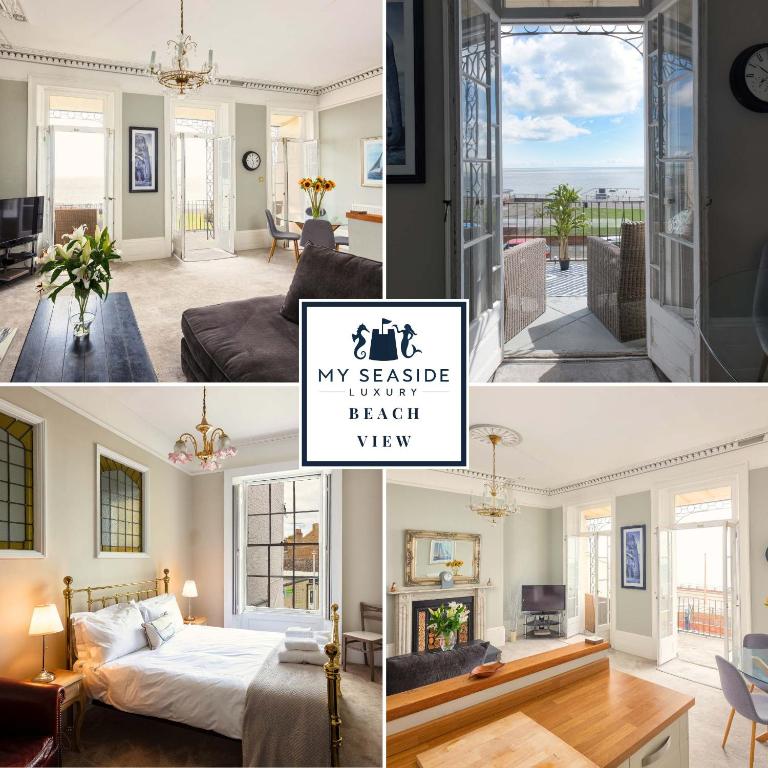 Beach View: Stunning sea view & balcony apartment - Ferienwohnung Ramsgate