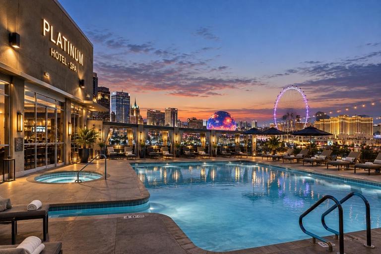 Family Suite at Platinum Hotel Balcony STRIP and Pool View - Chambres d'hôtes Las Vegas