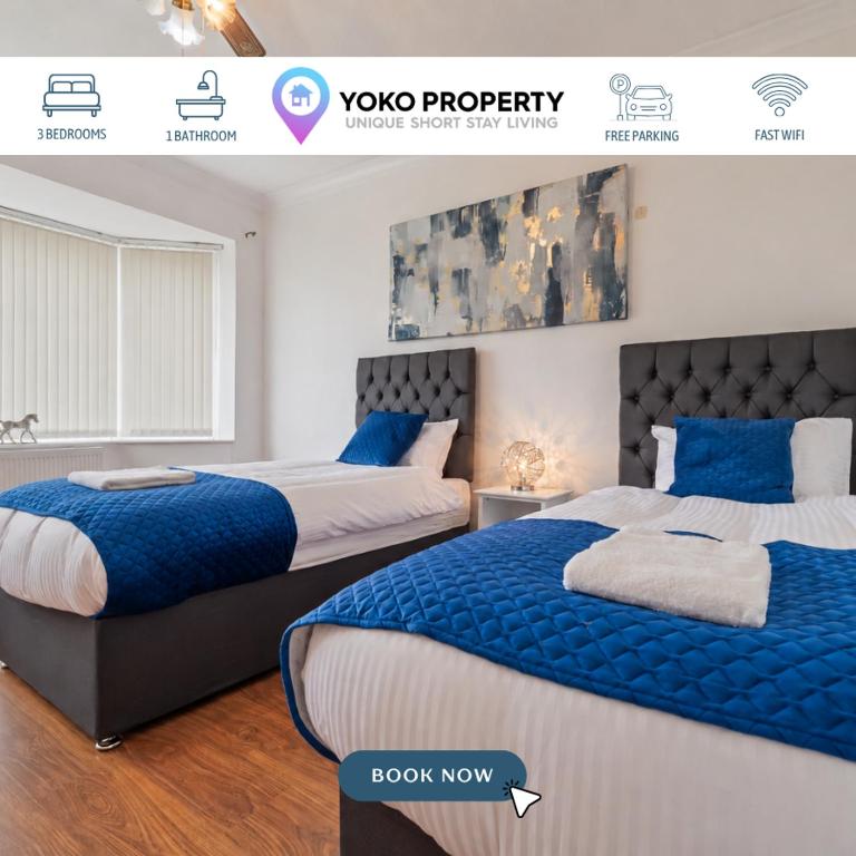Nel Pan Lane House I Sleeps 7 I Driveway Parking I Smart TV I Fast WiFi I Self-Check-In I By Yoko Property - Ferienwohnung Leigh