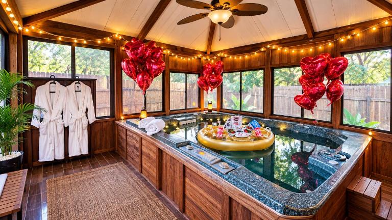 Maple House Backyard retreat W Hot Tub Near IAH - B&B Humble