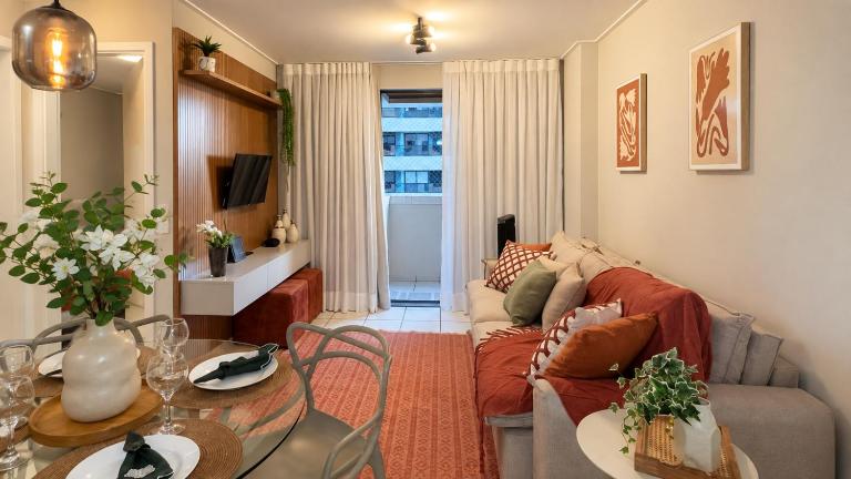 Apartamento Beira Mar Ed Neo - AP 213 - Chambres d'hôtes Maceió