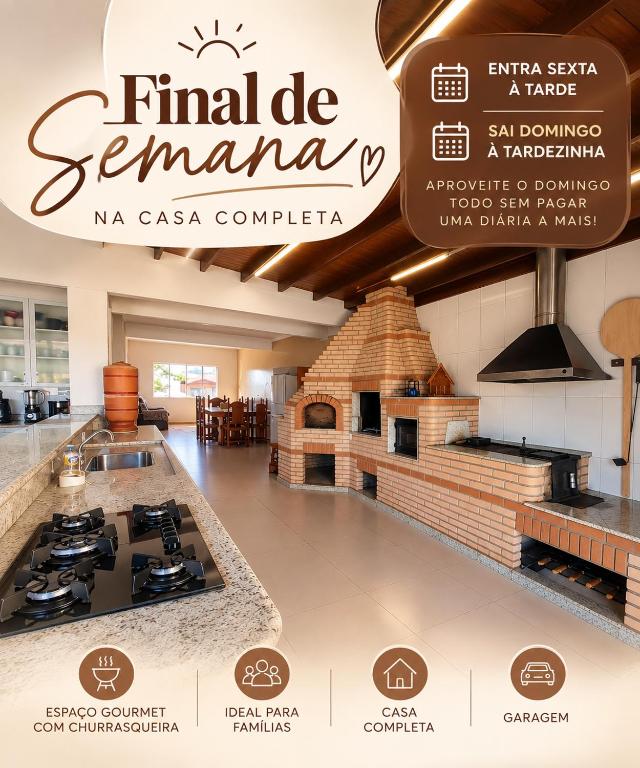 Casa Paraíso com área Goumet Caipira - B&B Poços de Caldas