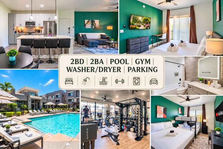 Glitzy 2BR Walk to Westgate Pool Gym WD - Ferienwohnung Glendale