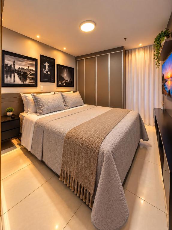 H Flat Premium Park Flamboyant com Garagem - B&B Goiânia