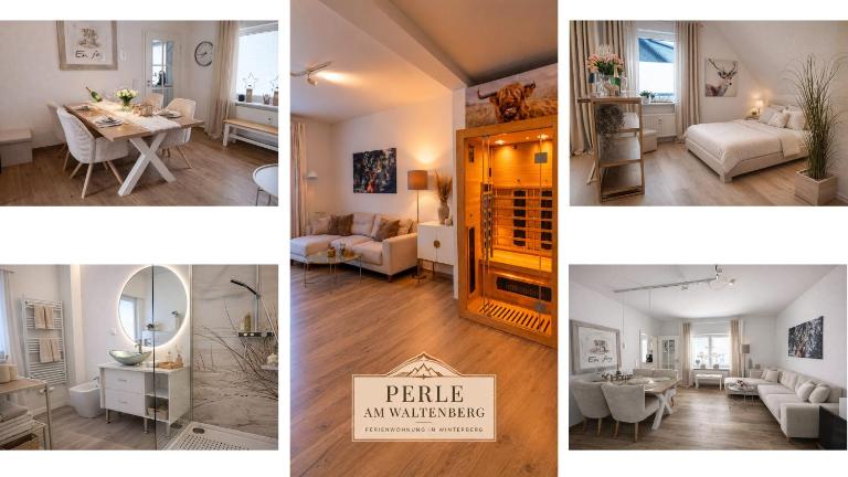Perle am Waltenberg, 85 qm Ferienwohnung, Sauna, zwei Wohnungen in einer! - Chambres d'hôtes Winterberg