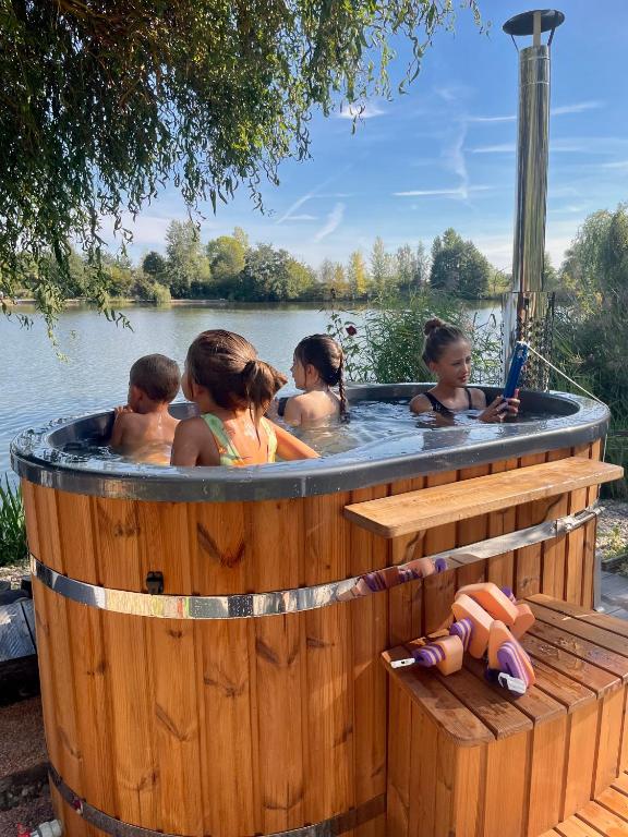 Apartmán ve srubu u jezera - Chambres d'hôtes Ovčáry