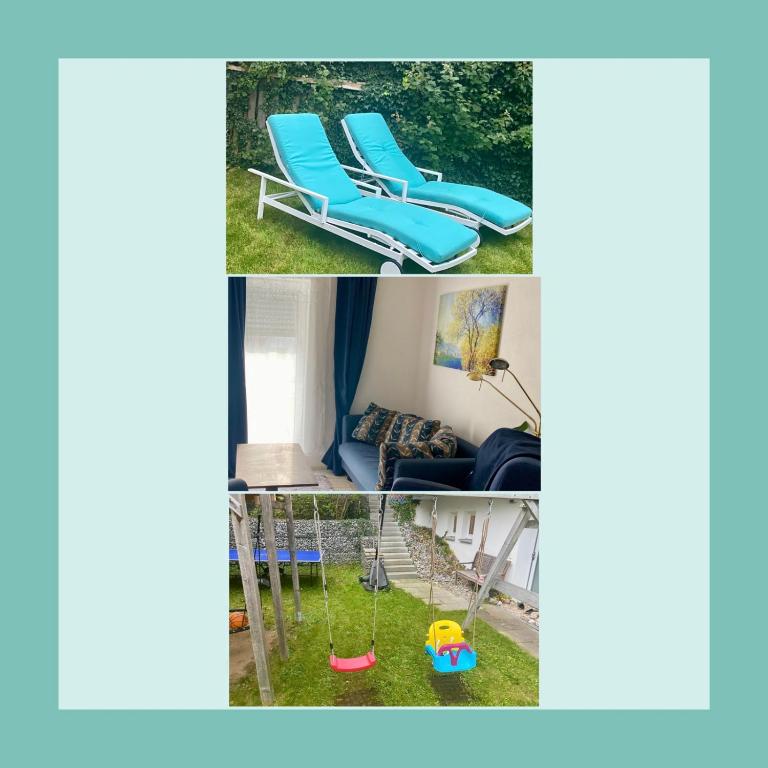 Fußläufig zu S-Bahn nach München und See Gemütliche und voll ausgestatette 2 Zimmer Ferienwohnung am Wörthsee mit Terrasse, Grill, Schaukel, Doppelbett oder getrennte Betten, ideal zum Entspannen aber auch zum Arbeiten - B&B Wörthsee