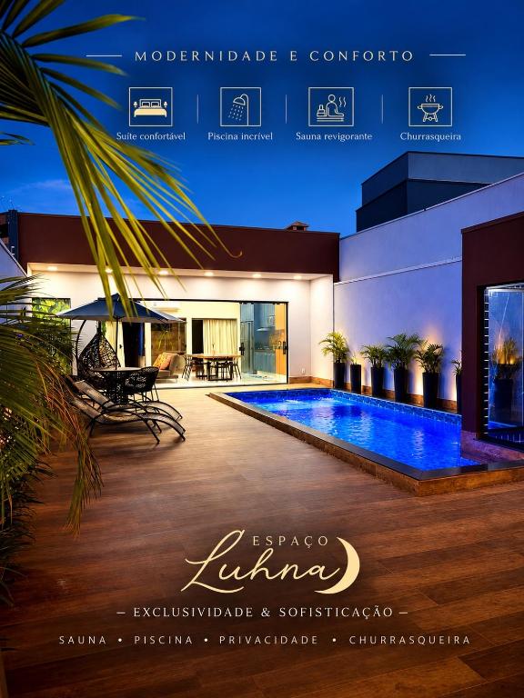 Espaço LUHNA - Piscina - AR - Sauna Privativa - B&B Limeira