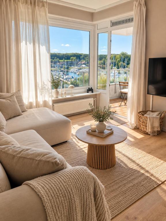Strandhafer-Balkon mit Meerblick- 2 Min zum Strand - Ferienwohnung Schausende