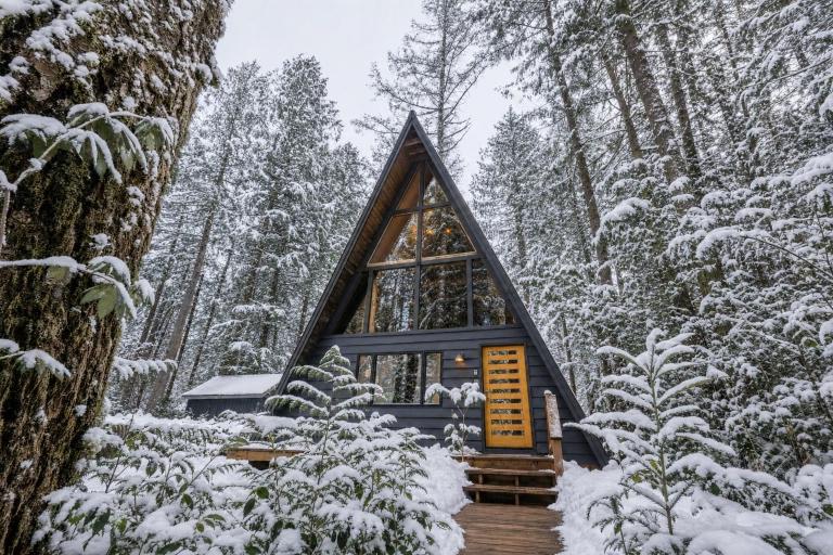 Modern A-Frame Cabin in the Woods - Bed and Breakfast Rhododendron