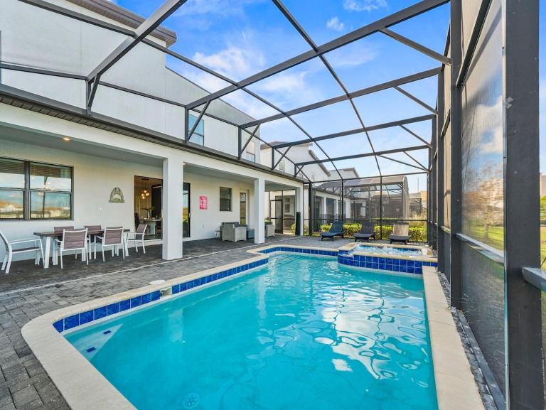 Private PoolSpa GameRoom near WDW Sleeps 25 - B&B Kissimmee