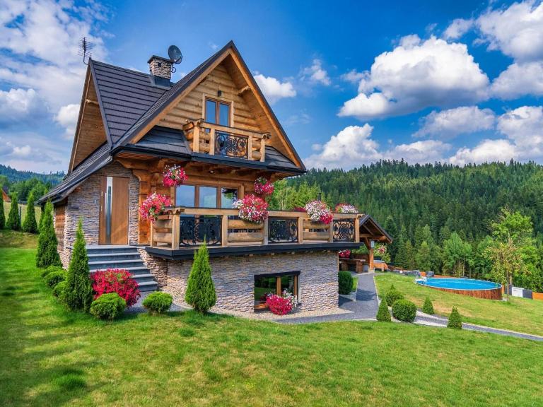 Luxury holiday villa, pool, sauna, jacuzzi - Ferienwohnung Nowy Targ