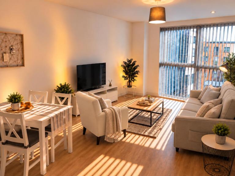 Modern 2-Bed Apartment in the City Centre with Secure Parking ideal for Contractors, Business Travellers, Families - B&B Birmingham