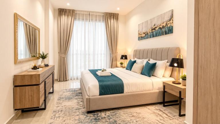 2BR at Majestique Residence Dubai South - Chambres d'hôtes Dubaï