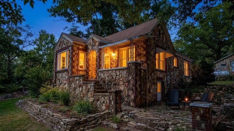 Historic Stone Cottage with River view and Fire Pit - B&B Hardy