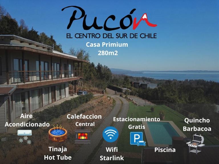 Casa Konantu a 2,9km de Pucon, Vista al Lago - Ferienwohnung Pucón