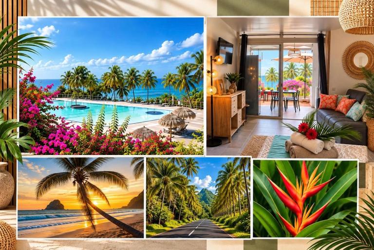 Appartement magnifique vue mer et accès à la piscine gratuit - B&B Le Diamant