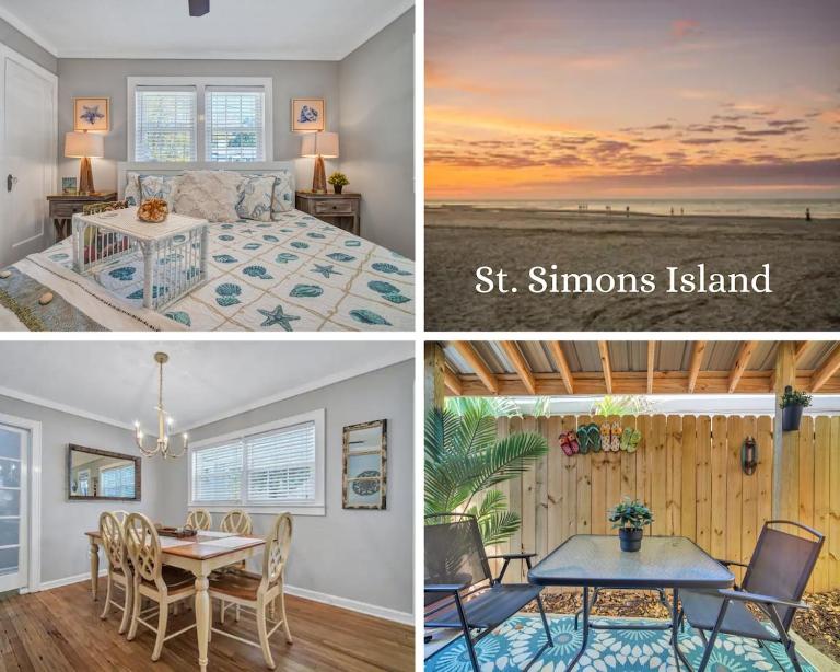 Pierside Retreat Saint Simons Island 3BR Sleeps 8 - B&B Saint Simons Island