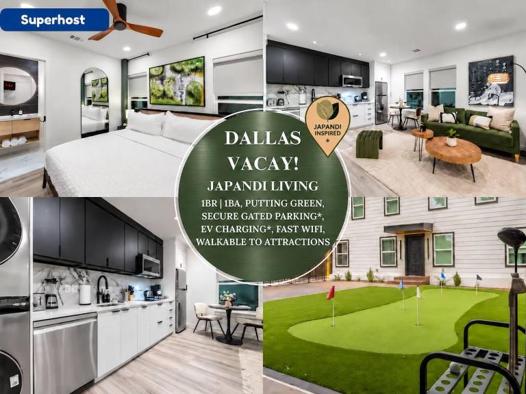 Japandi Style 1BR Escape w EV Charger, Bishop Arts - Ferienwohnung Dallas