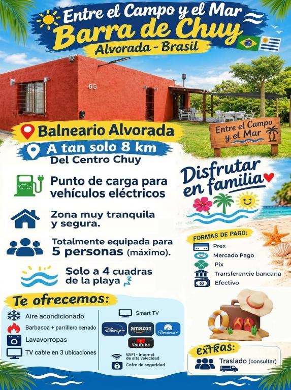 Entre el Campo y el Mar, Barra del Chuy-Alvorada - Chambres d'hôtes Chuí