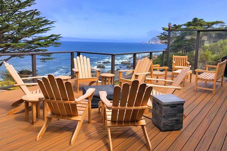 Private Blufftop Retreat with Ocean Views & Hot Tub - B&B Montara