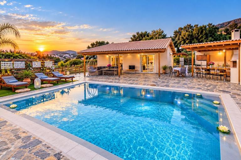 RELAXING POOL HOUSE IN LAGONISI 1 - Ferienwohnung Kalývia Thorikoú