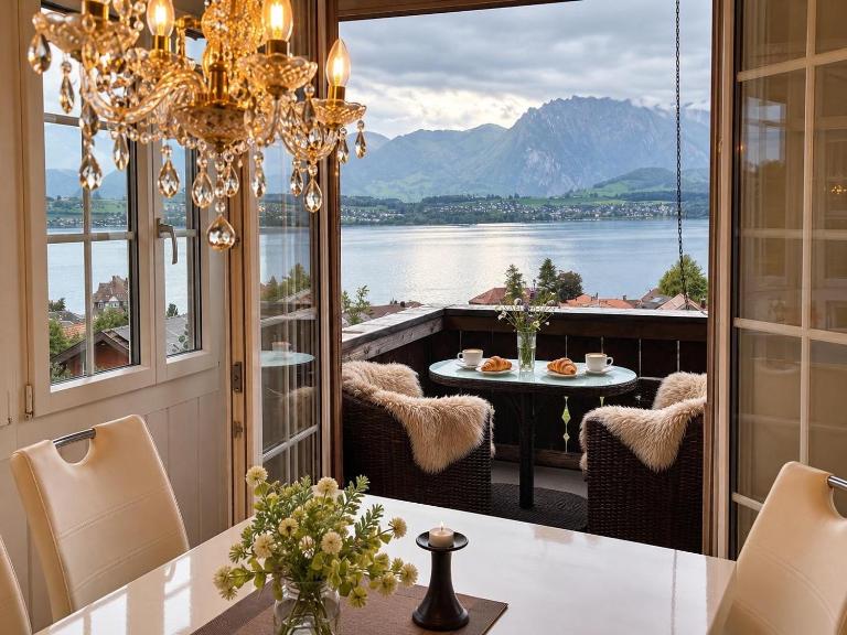 Mon Bijou Chalet au Lac Alpin - Bed and Breakfast Thun