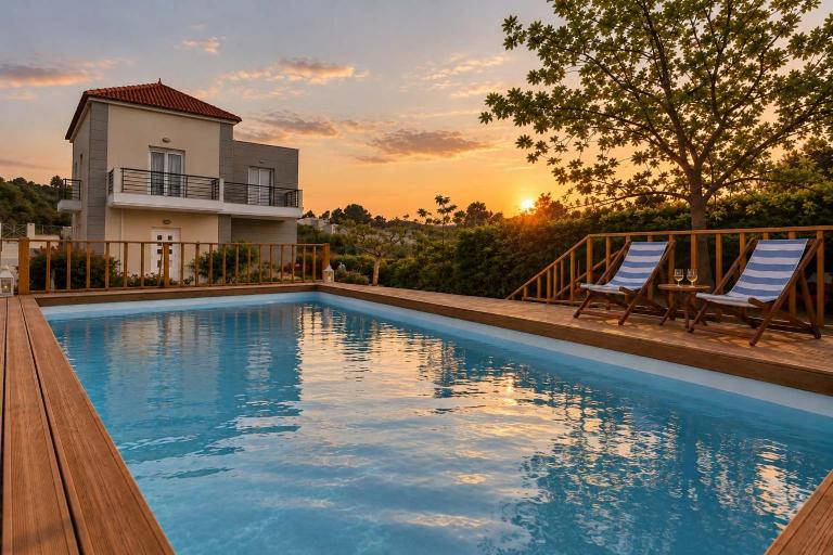 Navarino Captains Villa - Lux Private Pool Retreat - Ferienwohnung Marathópolis