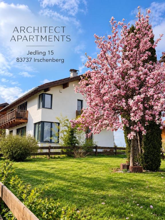 Architect-Apartments 53qm - 2 Schlafzimmer mit integrierter Küche und Bad, nur 2min von A8 - ruhig und modern - Chambres d'hôtes Irschenberg