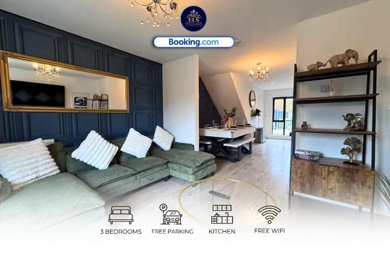 3BR Contractor House By ELS Property Group Short term Rental Salford Quays Perfect for Weekdays - Bed and Breakfast Manchester