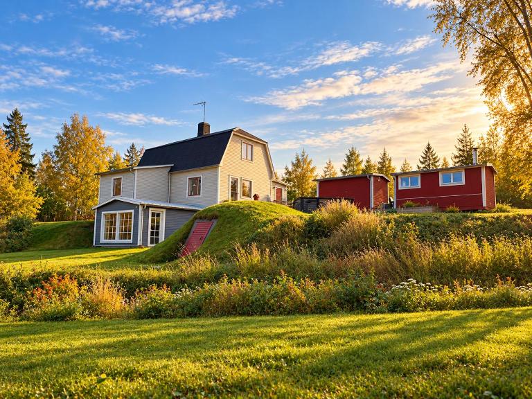 Stort familjehus med sjöutsikt & bastu nära Järvsö - Bed and Breakfast Ljusdal