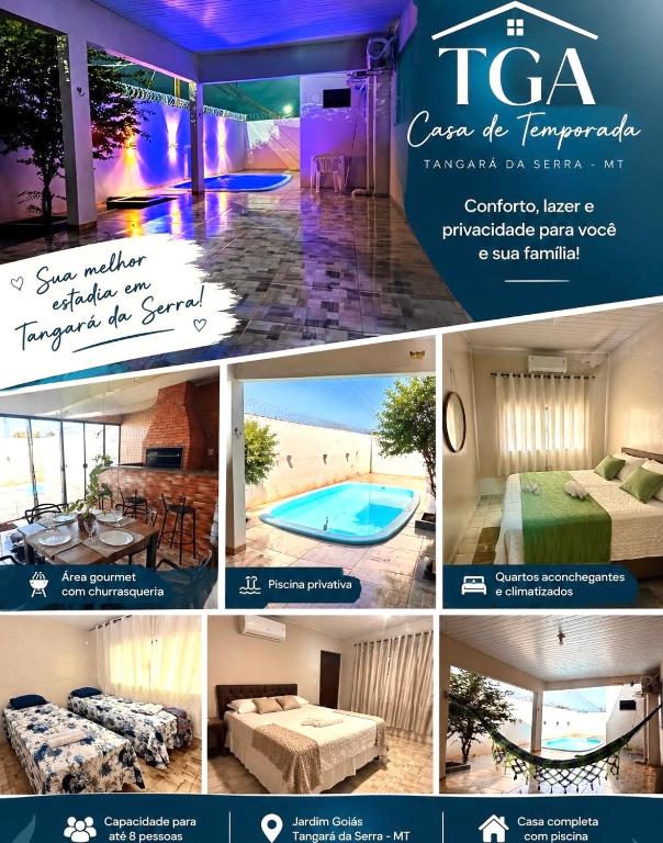Casa Com Piscina Para Temporada - Lazer Para Sua Família e Amigos - B&B Tangará da Serra