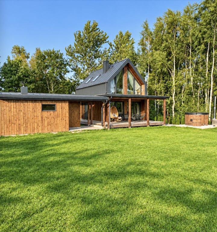 Chill domek I prywatna sauna i balia 3km do morza - B&B Grzybowo