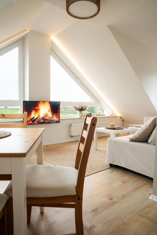 Sea & Field Loft mit Panoramablick nahe Nordsee - Bed and Breakfast Dornum