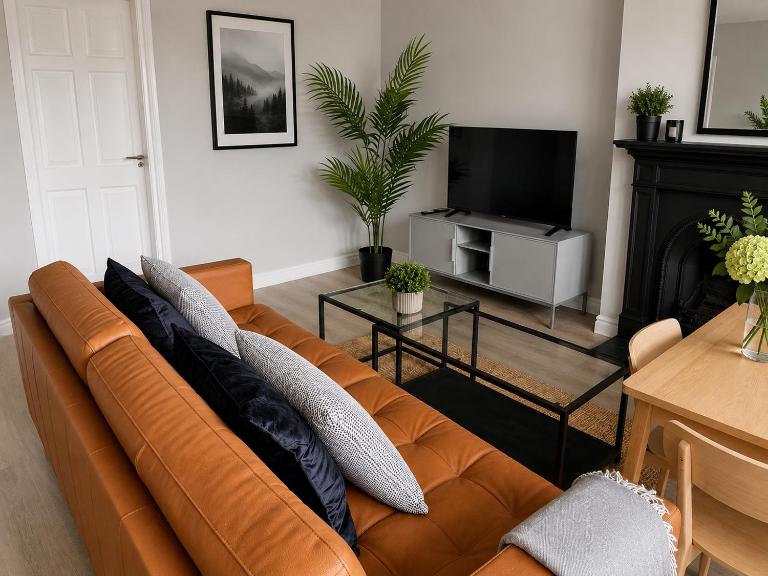 Modern and Spacious Apt6 - sleeps 6 - free parking - Chambres d'hôtes Galway