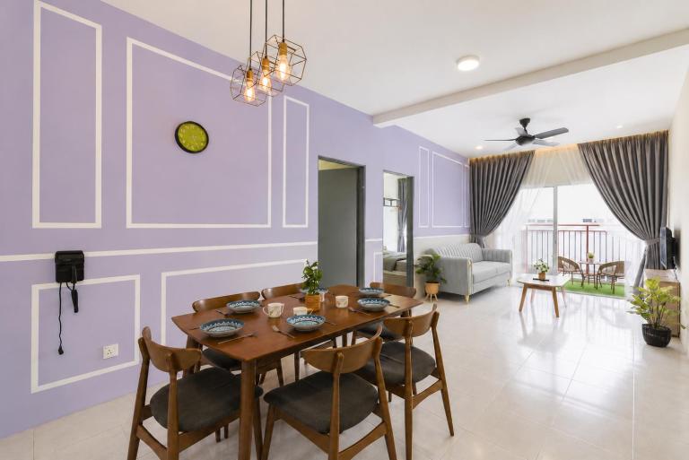 Lavender Dream Brinchang Cozy Family 10 Pax Clover Home 8-01 - B&B Brinchang