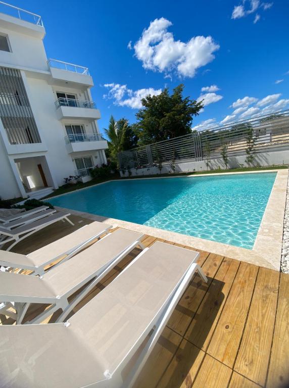 Studio con piscina a 10 min de Playa Dominicus Coral Azul 105 - B&B Bayahibe