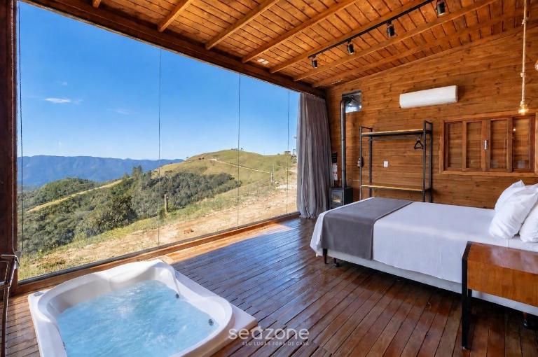 Cabana com vista panorâmica e jacuzzi VST022 - Chambres d'hôtes São Paulo dos Pinhais