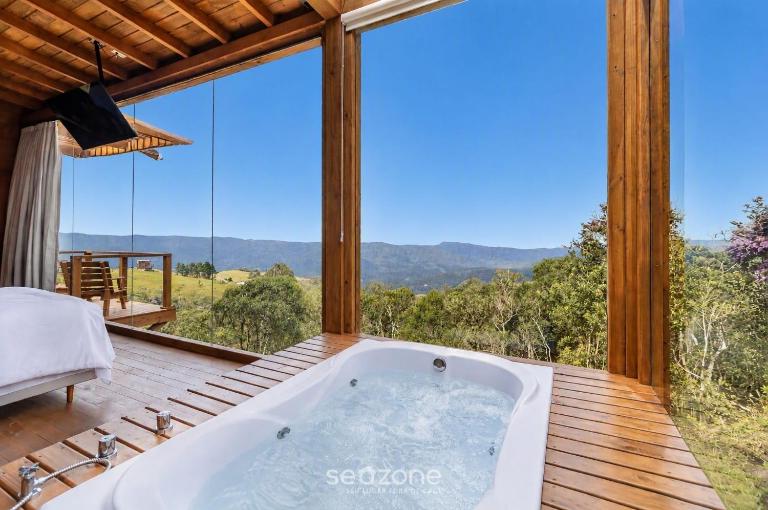 Cabana com Vista Serra em Anitápolis VST032 - Chambres d'hôtes São Paulo dos Pinhais