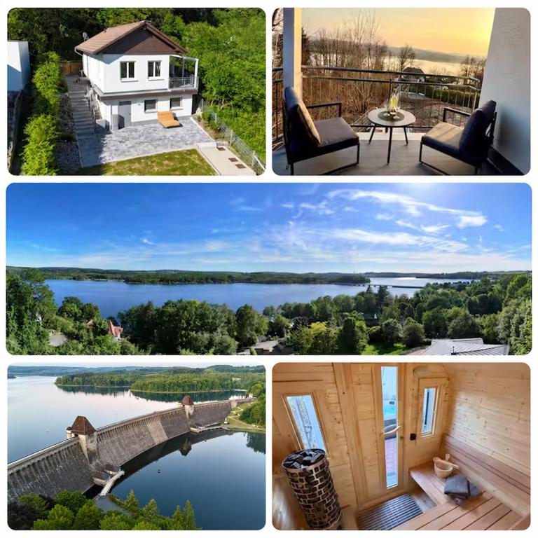 Wellness-Ferienhaus - Seeblick, Sauna, Whirpool - Ferienwohnung Möhnesee