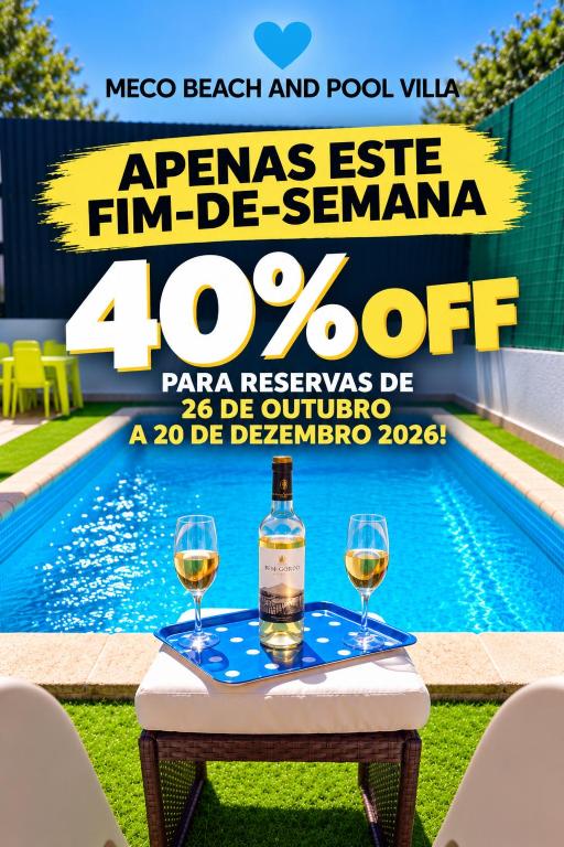 Meco Beach and Private Pool Villa - B&B Sesimbra