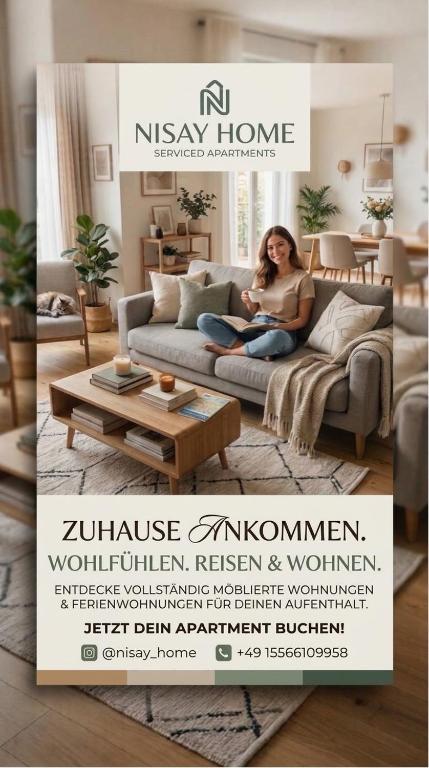 Nisay Home - 3 Room Apartment - A1 - B&B Ludwigsburg