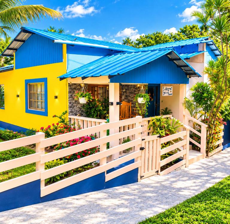 Springhouse Tu Escapada Perfecta en Jarabacoa con 3 aires acondicionado capacidad para 10 personas ideal para familias y amigos 4 habitaciones piscinas privada - Ferienwohnung Jarabacoa
