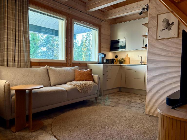 Ruka Snow&Sun 1 - Sauna, Takka, AC-Ilmastointi, Wifi, Autokatos - B&B Ruka