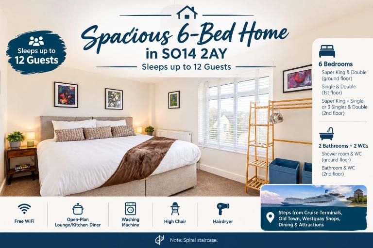 The Grand Southampton Stay, Sleeps 12 - B&B Southampton