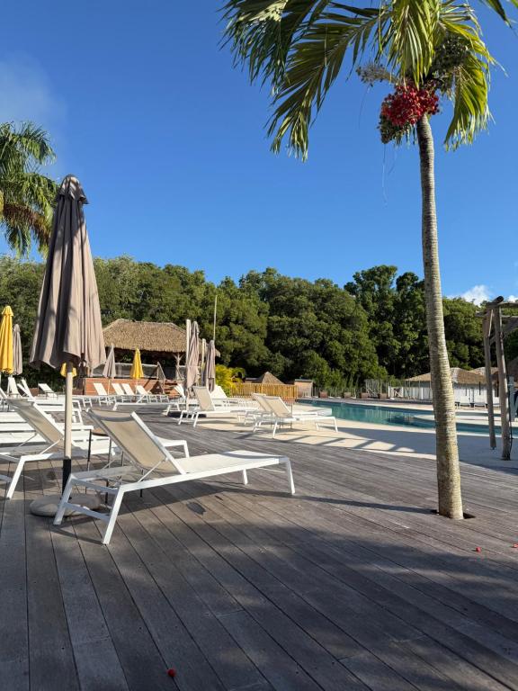 Village Kawann accès plage - Ferienwohnung Folle Anse