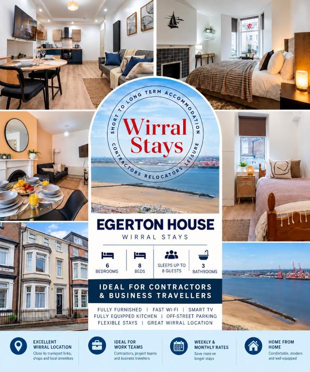 Comfy Stays - 6 BR - Sleeps 8 - Free Parking & WiFi - Weekly & Monthly Rates - Bed and Breakfast New Brighton