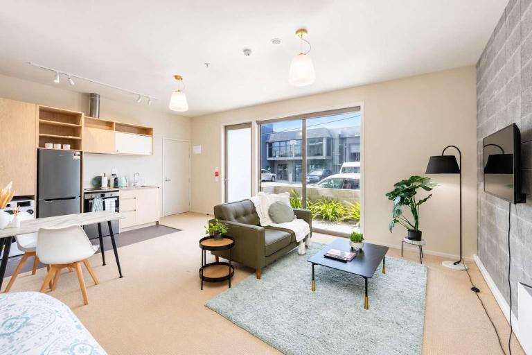 Petone Studio with Balcony - Near Beach & Shops - Bed and Breakfast Lower Hutt