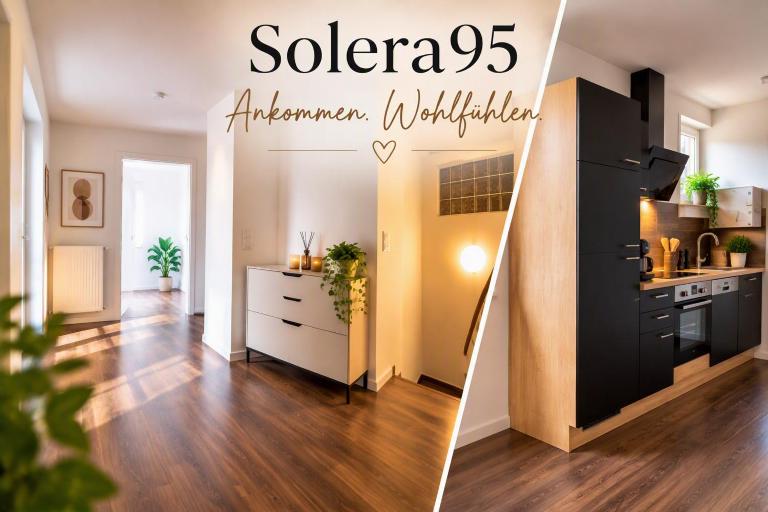 Solera95 90 qm Ferienwohnung mit 3 Schlafzimmern - Bed and Breakfast Selb