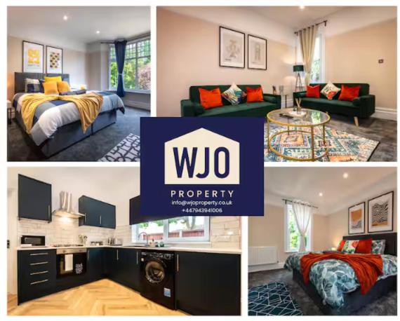 5BDR Southsea Work & Leisure Stay-Sleeps 11-Parking & WiFi-Long Stays - B&B Portsmouth